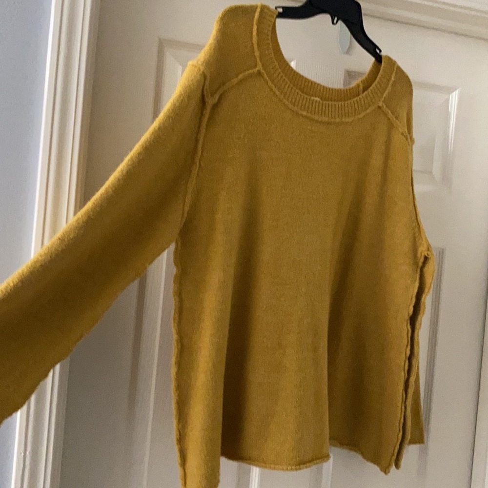 Mustard sweater Size L brand is Listicle - Picture 2 of 2